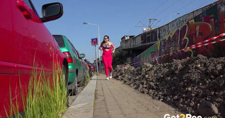 Got 2 Pee picture collection featuring Barbara Bieber in pissing action